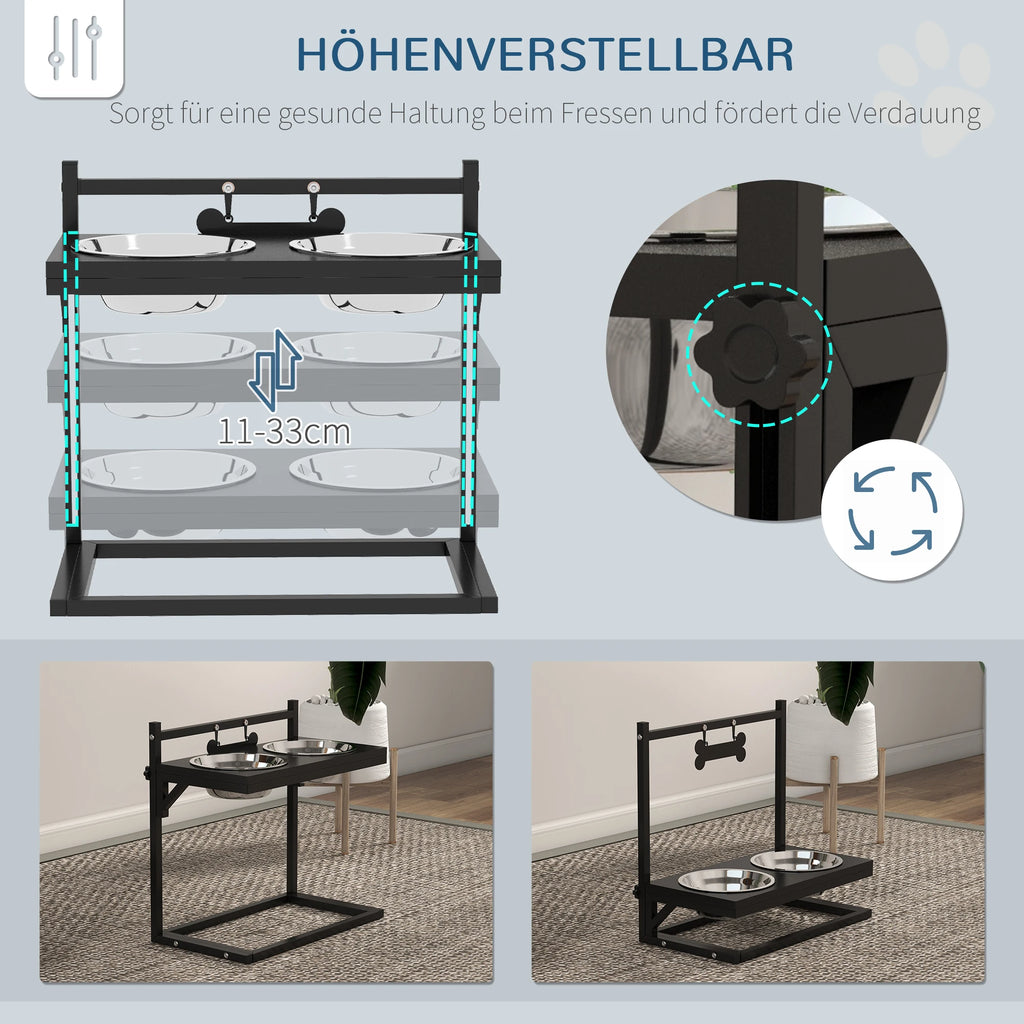 Höhenverstellbarer Futternapf