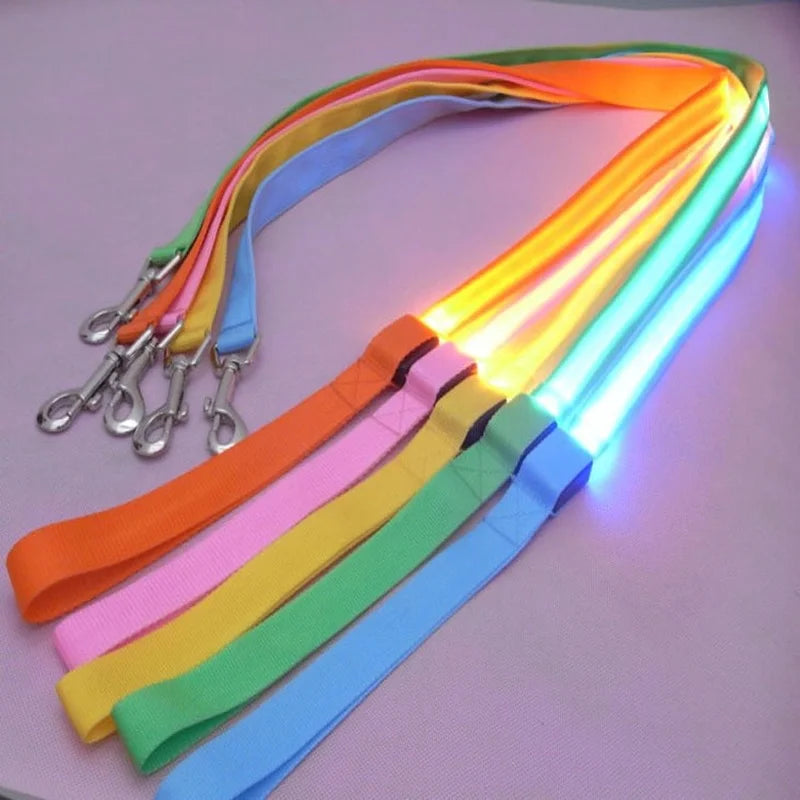 Wuffielove – LED-Nylon-Hundeleine 🌟