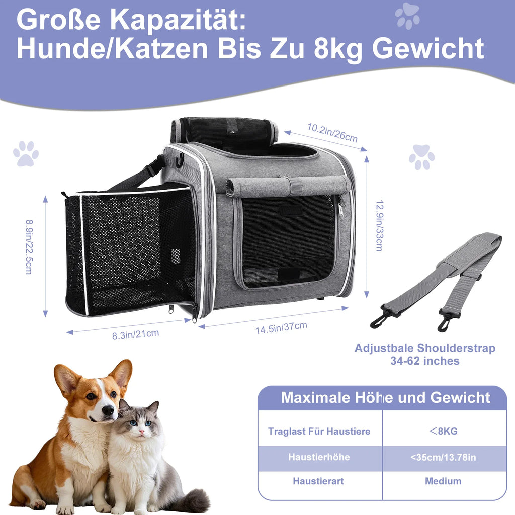 🚴‍♂️ Faltbarer Fahrrad-Hundekorb