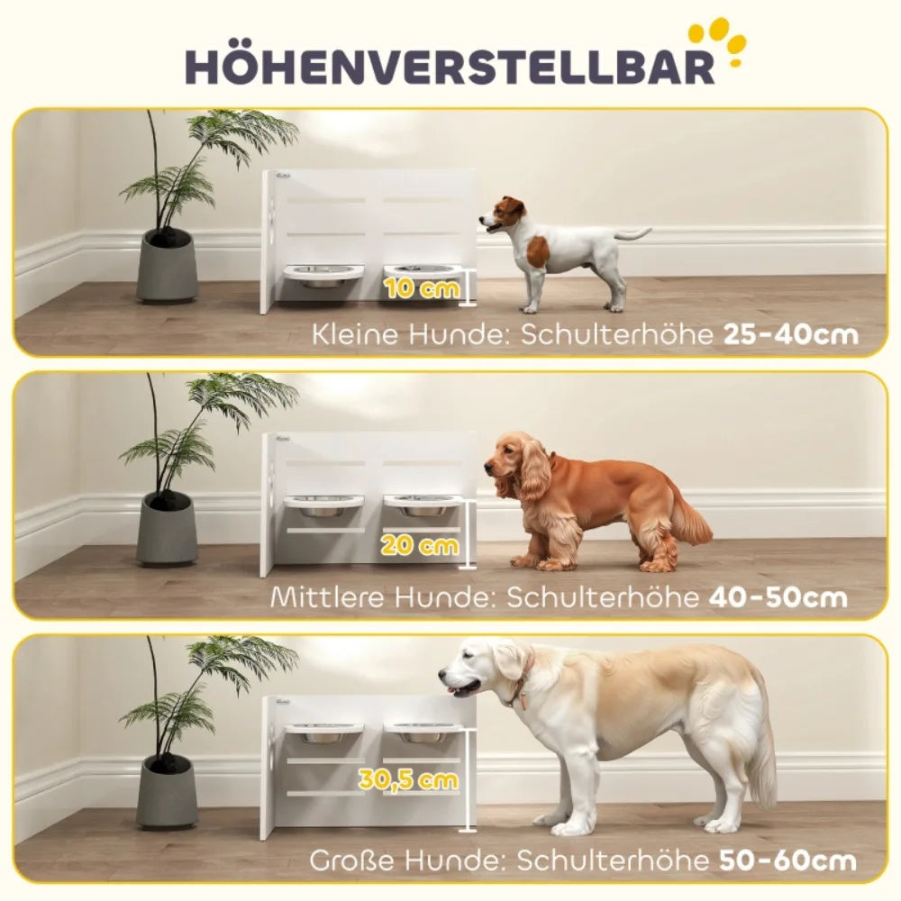 Höhenverstellbarer Doppel-Napf
